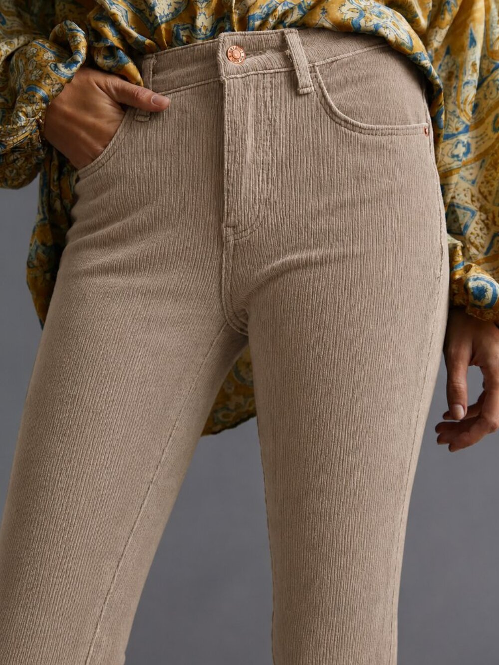 26 Anthropologie Pilcro Stet Skinny Brown/Tan Corduroy Skinny Stretch Jeans